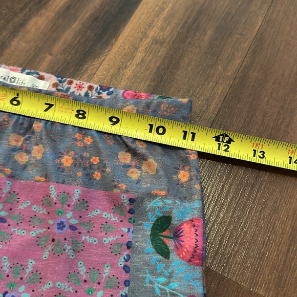 Natural Life Floral Paisley Boho Flare Wide Bell Bottom Leggings Pant Size XS - Picture 6 of 8